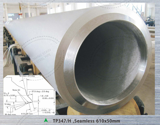 6 Meters 347H Stainless Steel Pipe Petrochemical Pickling Bright Annealing